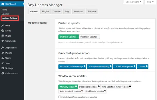  plugin Easy Updates Manager