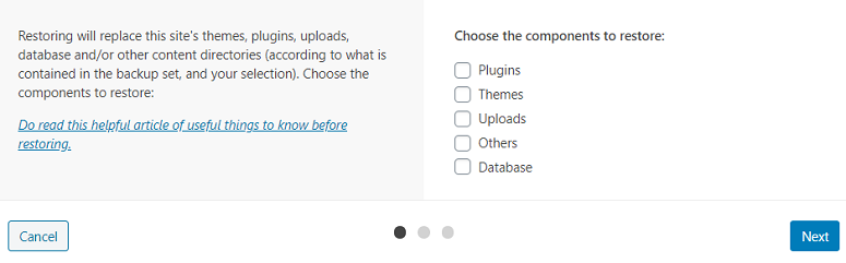 Como restaurar o WordPress a partir do backup como restaurar um site WordPress a partir de um backup