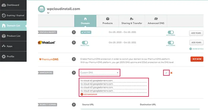 DNS personalizado