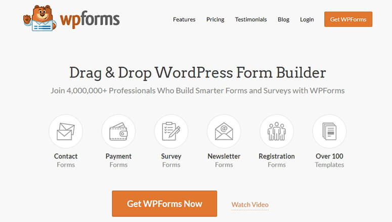 WPForms WordPress Plugin de formulário de pedido de atacado
