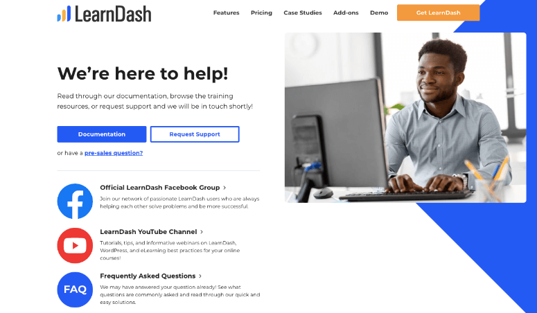LearnDash suporte
