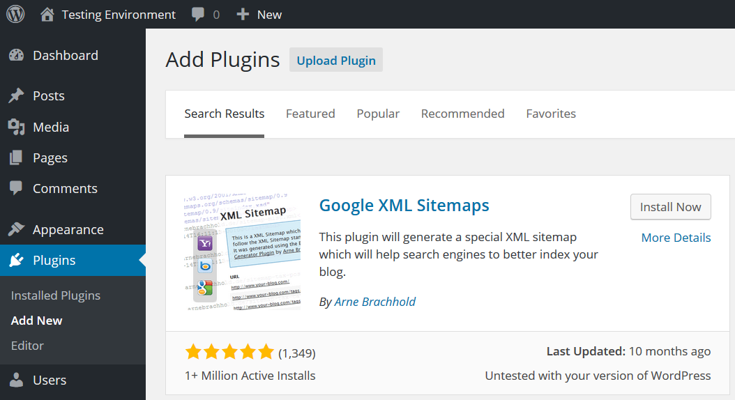 Como instalar o Google XML Sitemaps