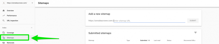  Google Search Console Sitemaps