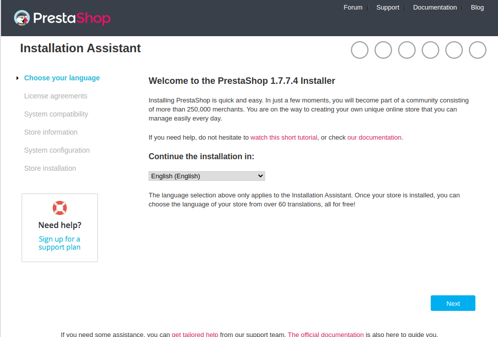 Como instalar o PrestaShop no Ubuntu 20.04