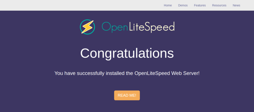 OpenLiteSpeed instalação