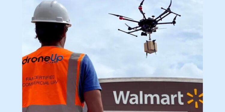 Walmart está usando Drone para Delivery nos EUA