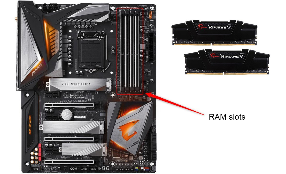 Instale a memória RAM