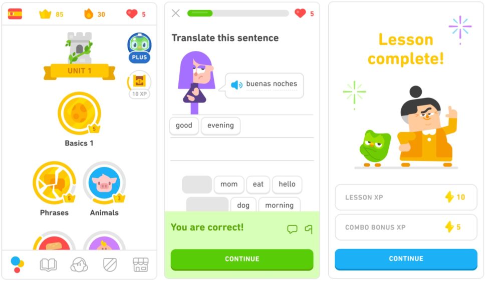 Duolingo aplicativo para aprender inglês