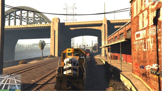 GTA 5 enhanced train driver