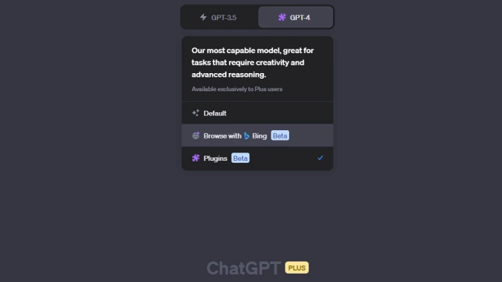 ChatGPT Plugins Bing search