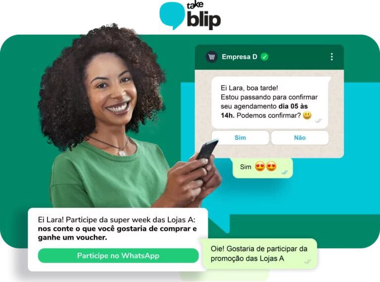 Take Blip automação whatsapp