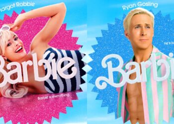 Margot Robbie e Ryan Gosling como Barbie e Ken. Imagem: WB/ Divulgação
