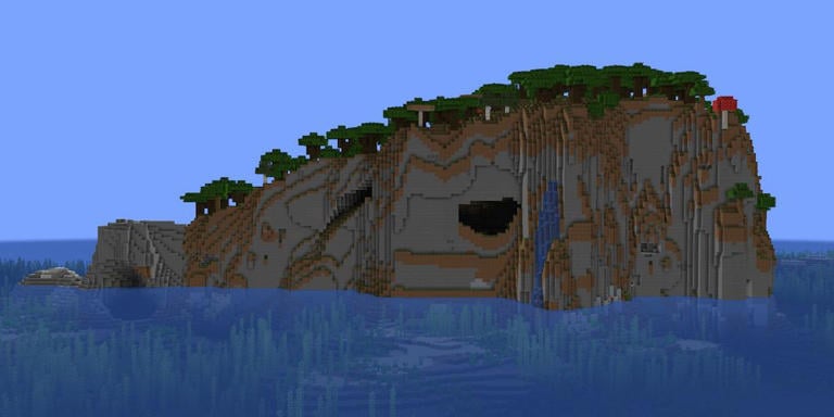 Ilha Dark Forest Cliff Minecraft