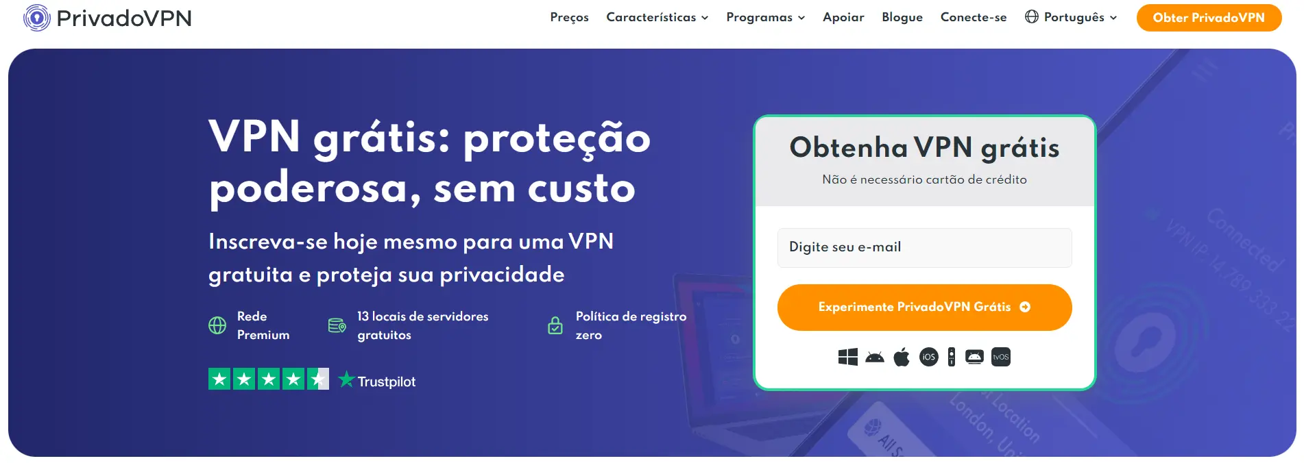 PrivadoVPN gratis