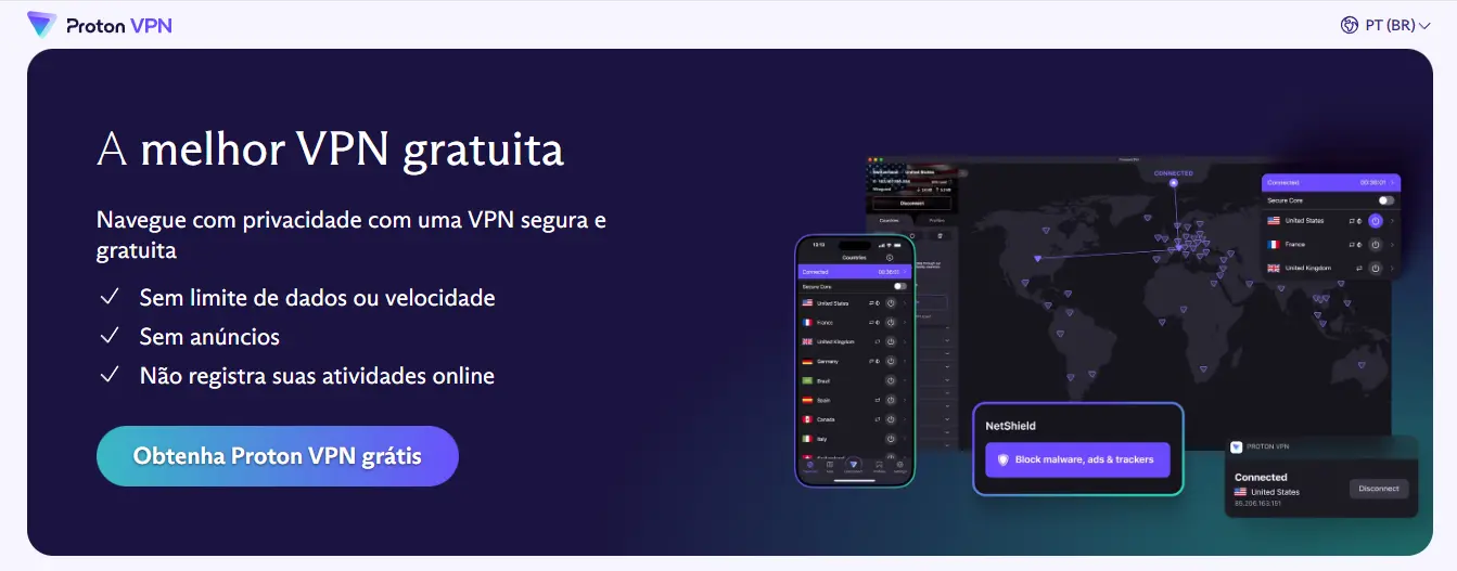 Proton VPN gratuito